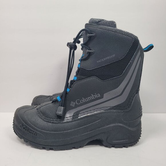 Columbia Bugaboot Plus IV Waterproof Youth Black Snow Boots BY5955-010 US Size 5 - Picture 2 of 11